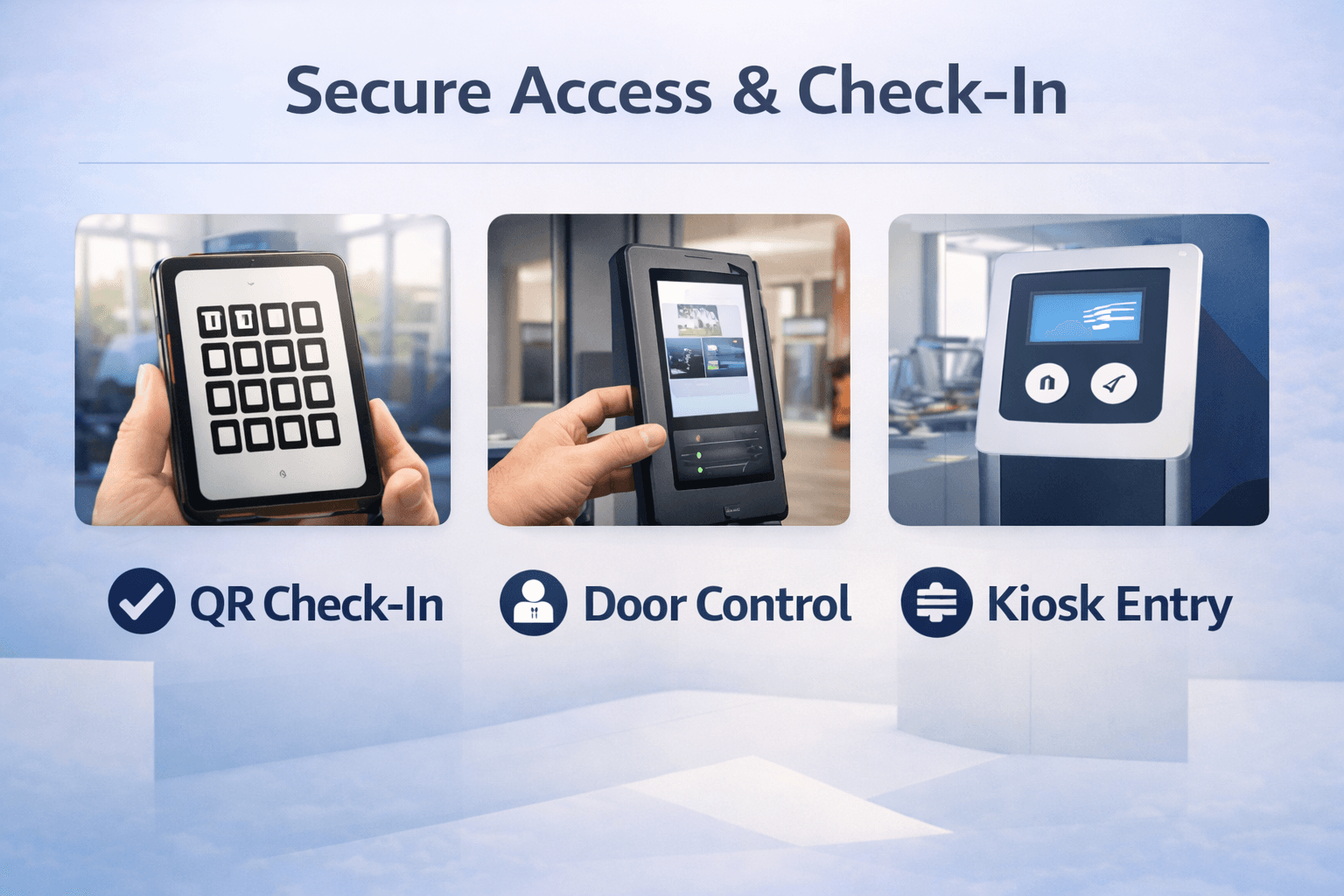 HexaFit secure access and check-in